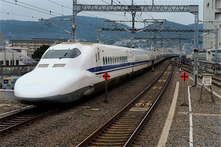 Shinkansen Bullet Train, Kyoto, Kansai, Honshu, Japan Fotografie stock - Rights-Managed, Codice: 700-03814280