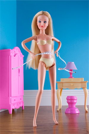 end table lamp - Doll Measuring Waist with Tape Measure Stock Photo - Rights-Managed, Code: 700-03815227