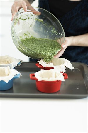 Woman Making Kale Quiche Stock Photo - Rights-Managed, Code: 700-03836082