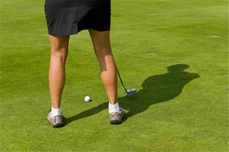 Femme jouant Golf Photographie de stock - Rights-Managed, Code: 700-03848803