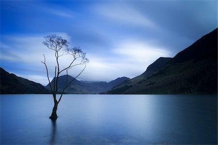 simsearch:700-03682158,k - Lone Tree at Dusk, lac Buttermere, le Lake District, Angleterre Photographie de stock - Rights-Managed, Code: 700-03865126