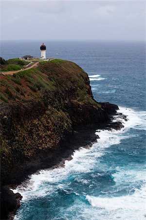 Kilauea Point Lighthouse, Kauai, Hawaii, USA Foto de stock - Con derechos protegidos, Código: 700-03865674