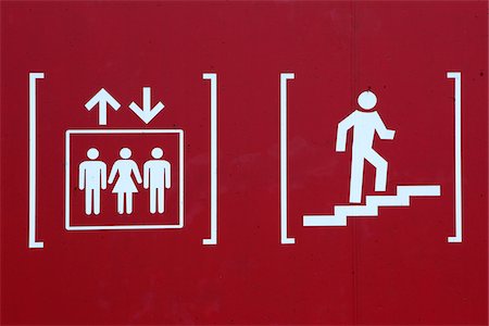 elevator not people - Pictogram Stock Photo - Rights-Managed, Code: 700-03891015