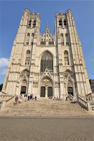 St. Michael and St. Gudula Cathedral, Brussels, Belgium Stock Photo - Rights-Managed, Code: 700-03891078