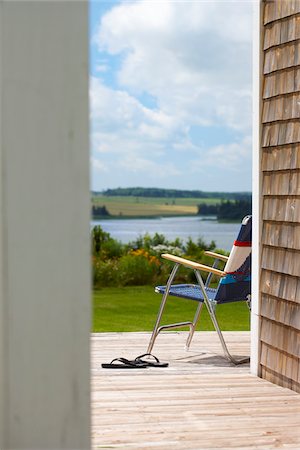 Chaise de patio, Prince Edward Island, Canada Photographie de stock - Rights-Managed, Code: 700-03891299