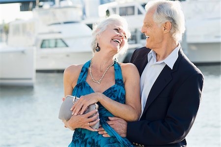 formal jackets for men - Couple at Yacht Club Stock Photo - Rights-Managed, Code: 700-03891371