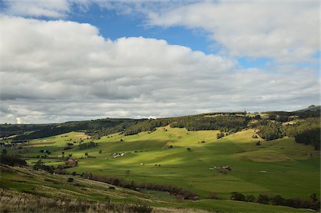 plaines - Vue de la vallée de Leven, Gunns Plains, Tasmania, Australie Photographie de stock - Rights-Managed, Code: 700-03907013