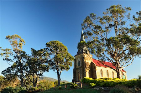 richmond - St John's Church, Richmond, Tasmania, Australia Foto de stock - Direito Controlado, Número: 700-03907022