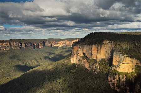 Vue sur la vallée de Grose, Blue Mountains, Blue Mountains National Park, New South Wales, Australie Photographie de stock - Rights-Managed, Code: 700-03907068