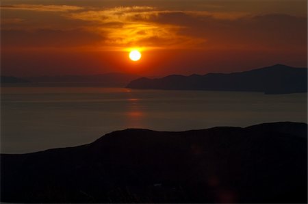 evening sun - Iles des Cyclades au coucher du soleil Photographie de stock - Rights-Managed, Code: 700-03983271