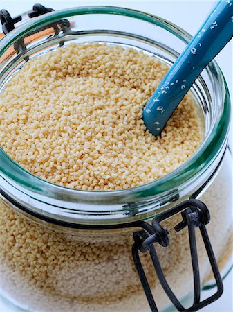 Couscous in a kilner jar Stock Photo - Rights-Managed, Code: 824-07585812