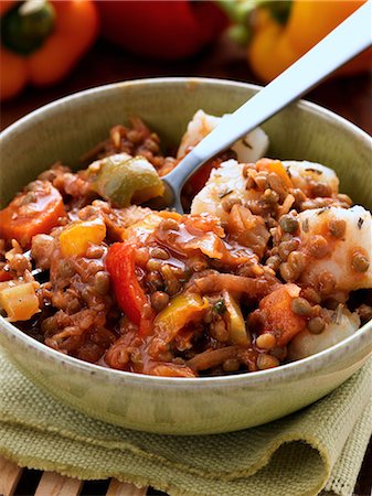 red lentil - Vegetarian lentil special Stock Photo - Rights-Managed, Code: 824-07585893