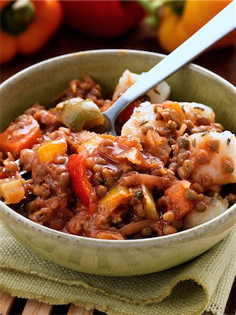 Vegetarian lentil special Stock Photo - Rights-Managed, Code: 824-07585893