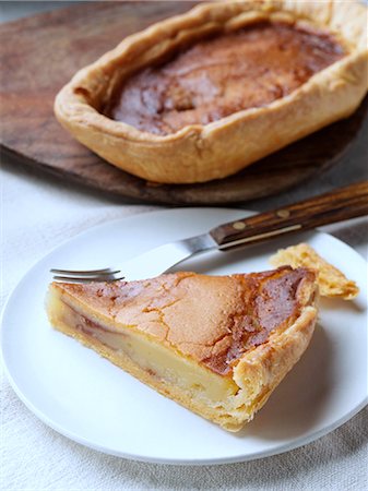 foodanddrinkphotos - Bakewell pudding slice Stock Photo - Rights-Managed, Code: 824-07586070