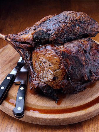 roast not turkey not chicken not pork - Fore rib of beef Stock Photo - Rights-Managed, Code: 824-07586105