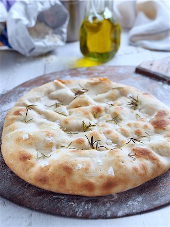 White pizza Stock Photo - Rights-Managed, Code: 824-07586206