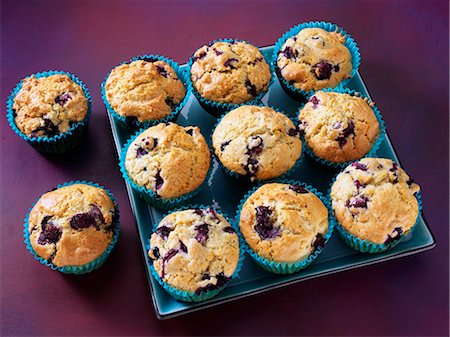 Blueberry muffins Photographie de stock - Rights-Managed, Code: 824-07586397