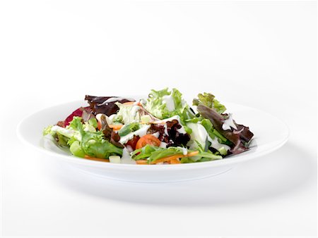 foodanddrinkphotos - Printemps mélange salade avec vinaigrette Ranch Photographie de stock - Rights-Managed, Code: 824-02295786