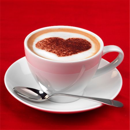 Valentines cappuccino Stock Photo - Rights-Managed, Code: 824-02291772