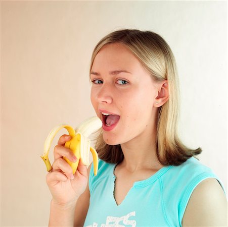 Child with banana Stock Photo - Rights-Managed, Code: 824-02291796