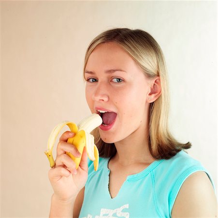 Child with banana Stock Photo - Rights-Managed, Code: 824-02291797