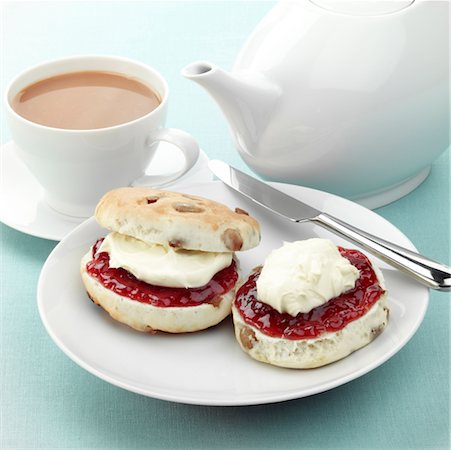 scone - Thé à la crème Photographie de stock - Rights-Managed, Code: 824-02291868