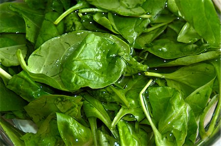 spinach leaf - Organic Spinach soaking in water Stock Photo - Rights-Managed, Code: 824-02888694