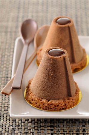 Chocolate and salted butter fudge dessert Stock Photo - Rights-Managed, Code: 825-05814384