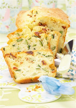 simsearch:825-06047167,k - Zucchini and dried tomato savoury cake Stock Photo - Rights-Managed, Code: 825-05814731