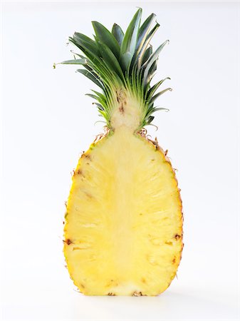 pineapple outline - Half a pineapple Stock Photo - Rights-Managed, Code: 825-05814856