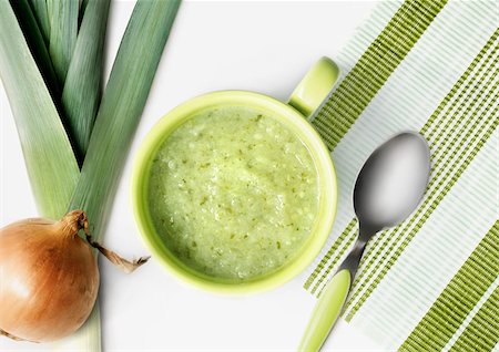 photocuisine soup - Leek soup Stock Photo - Rights-Managed, Code: 825-05815447