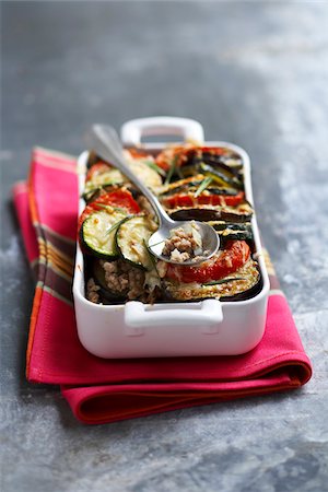 simsearch:825-05812956,k - Veal and southern vegetable gratin Stock Photo - Rights-Managed, Code: 825-05815714