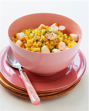simsearch:825-06047811,k - Corn and surimi crab salad Stock Photo - Rights-Managed, Code: 825-05811307