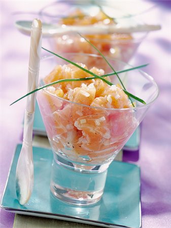 Salmon tartare Fotografie stock - Rights-Managed, Codice: 825-05811809