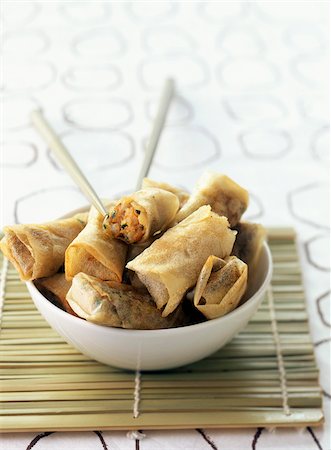 simsearch:825-03628623,k - Seafood crisp rolls Stock Photo - Rights-Managed, Code: 825-05811877