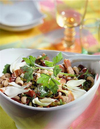 simsearch:825-05815241,k - Arlequin bean salad Stock Photo - Rights-Managed, Code: 825-05812123