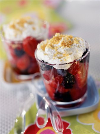 simsearch:652-03804162,k - Summer fruit salad with Faisselle mousse Stock Photo - Rights-Managed, Code: 825-05812401