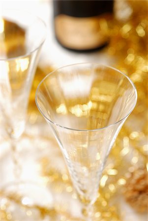 Empty champagne glass Stock Photo - Rights-Managed, Code: 825-05812464