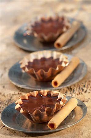 rolled biscuit - Chocolate Entremets Stock Photo - Rights-Managed, Code: 825-05812770