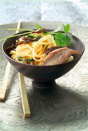 simsearch:825-05989041,k - Noodles with duck and bamboo shoots Stock Photo - Rights-Managed, Code: 825-05813231