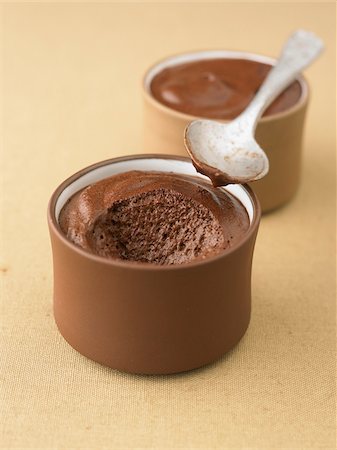 Dark chocolate mousse Stock Photo - Rights-Managed, Code: 825-05813303