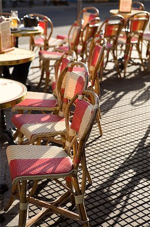 Terrace at a Parisian Café Stock Photo - Rights-Managed, Code: 825-05813324