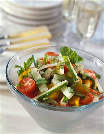 summer still life - Mixed vegetable salad Stock Photo - Rights-Managed, Code: 825-05813520