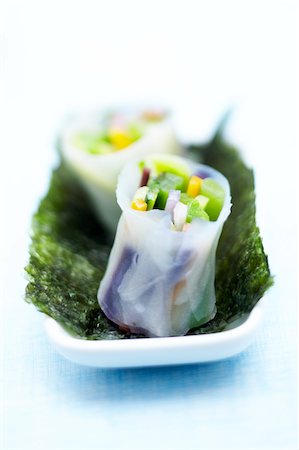 simsearch:825-05985443,k - Vegetable spring rolls Stock Photo - Rights-Managed, Code: 825-05813933