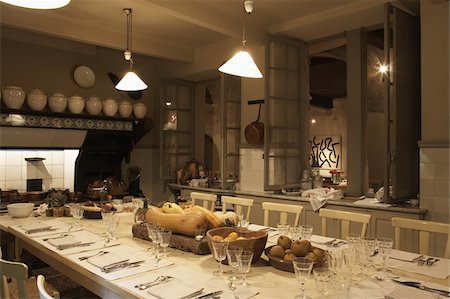 restaurant furniture in europe - Cooking school at the Hotel  La Mirande, Avignon Stock Photo - Rights-Managed, Code: 825-05835688