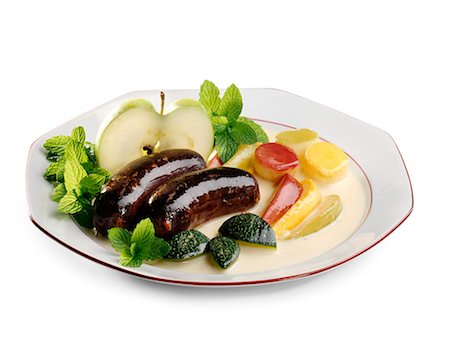 french west indies - Blood sausages with apples Stock Photo - Rights-Managed, Code: 825-05835929