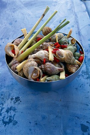 simsearch:825-05815241,k - Whelks with citronella and ginger Stock Photo - Rights-Managed, Code: 825-05835991