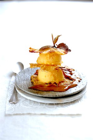 passion fruit - Grilled pineapple and passion fruit sorbet Mille-feuille Stock Photo - Rights-Managed, Code: 825-05836201