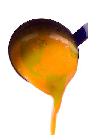 earth silhouette - Map of the world drawn on a ladle of soup Stock Photo - Rights-Managed, Code: 825-05836224