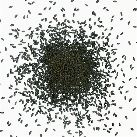 scatter - Black rice Stock Photo - Rights-Managed, Code: 825-05836325